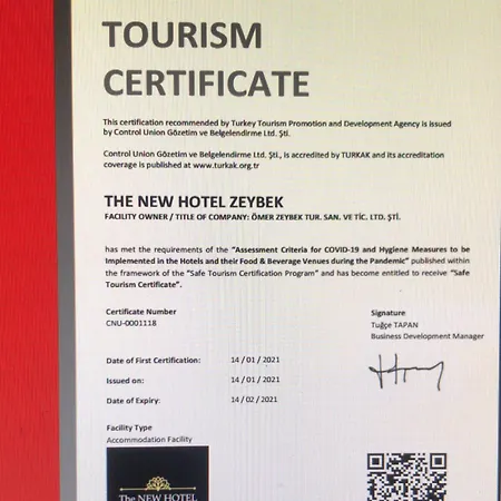 Szálloda The New Zeybek 3*